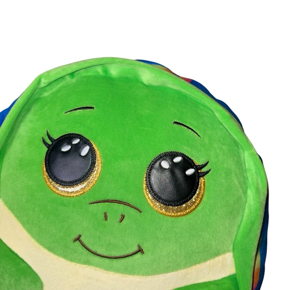 TY Beanie Squishies Plush SHRUGS the Rainbow Turtle Stuffed Toy - Picture 9 of 11